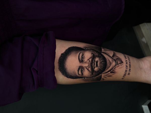 Portrait tattoo by Red Ink Tattoo Studio Sri Ganganagar